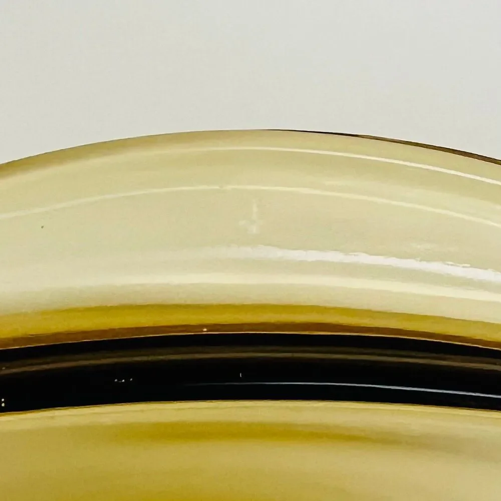 DYNAWARE PYR-O-REY Amber Yellow Glass Square Casserole Baking Dish, 1.75 Qt.